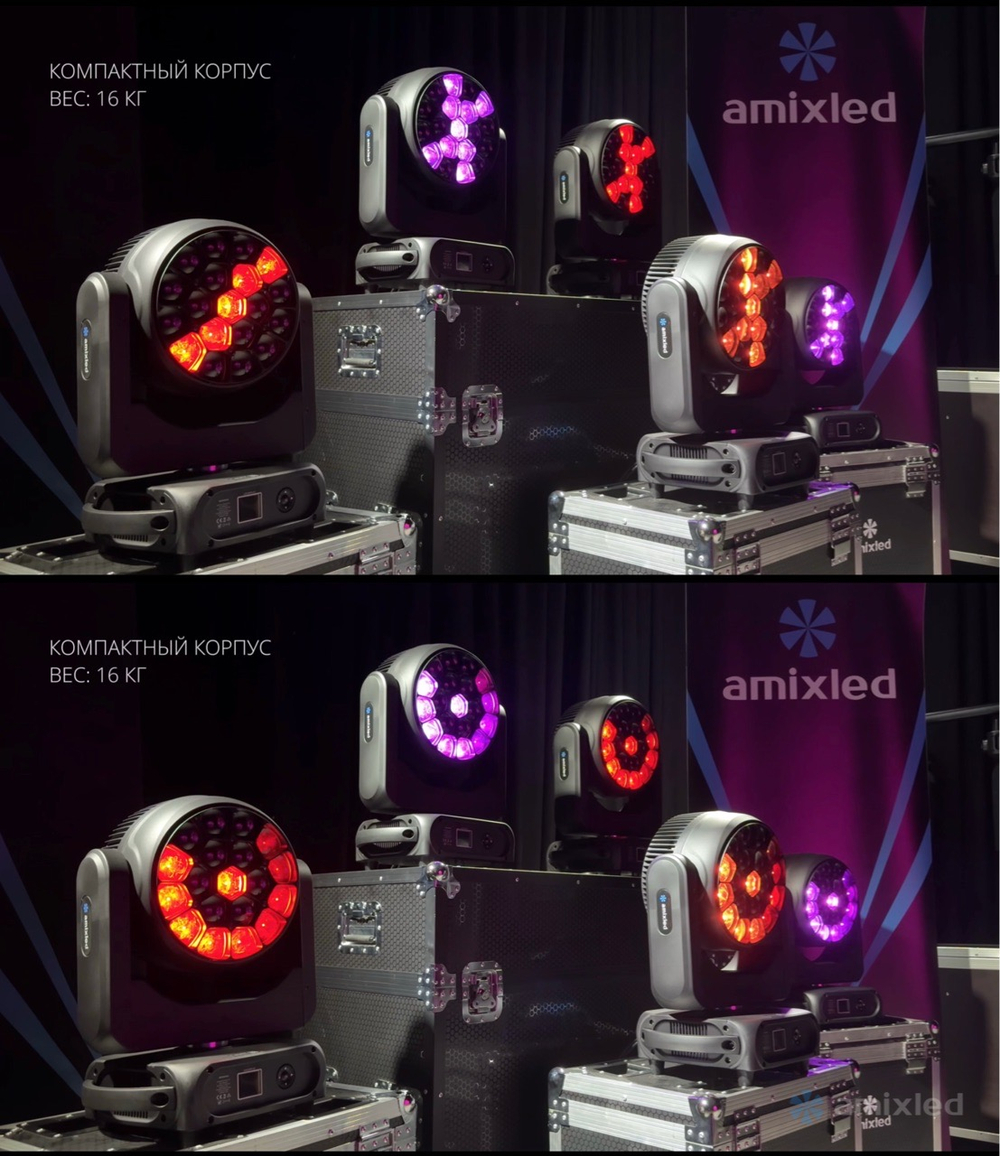 Световой прибор Amixled WASH 19x40 BEYE LITE