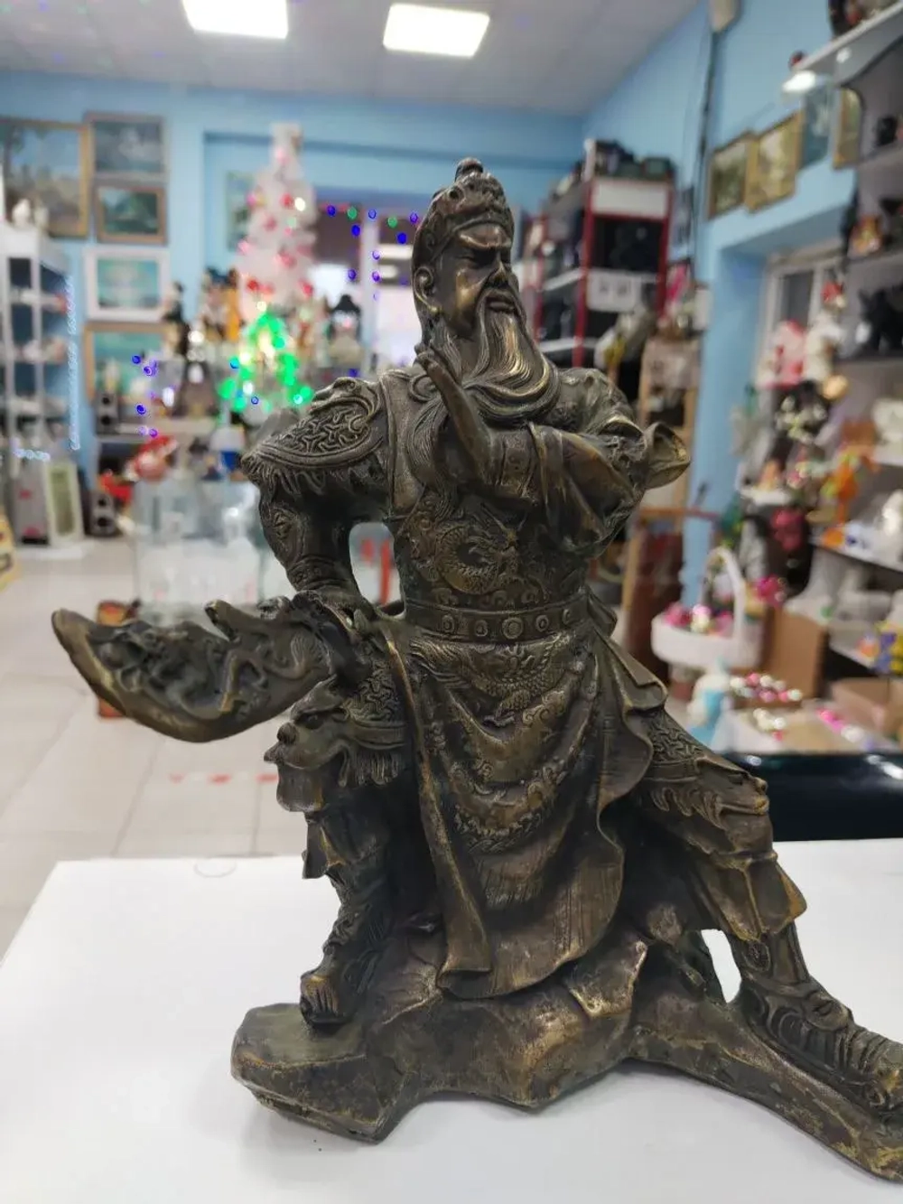 Статуэтка Гуань Гун Китай бронза