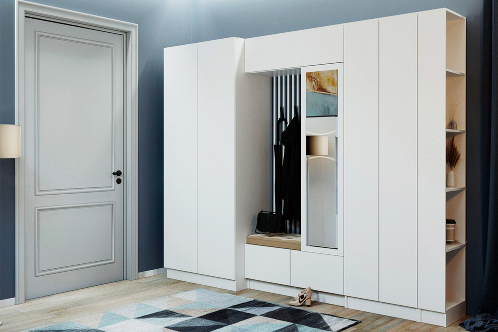 Шкаф для одежды и белья Руэлла, Белый