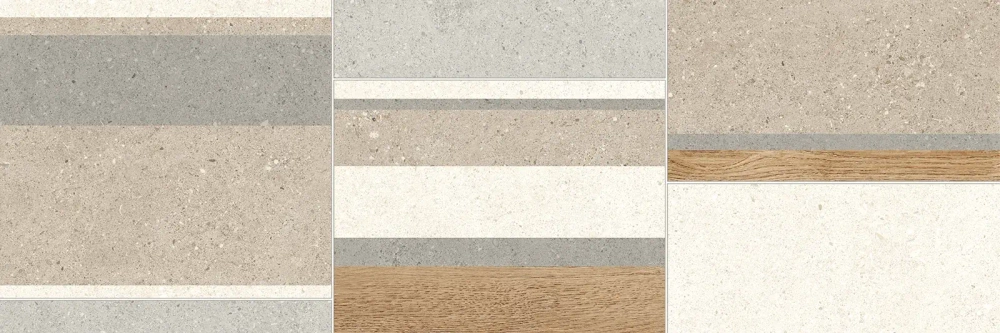 Настенная плитка Alma Ceramica TWU3090AGL14R Angola 30x90 микс матовая под камень / под дерево /