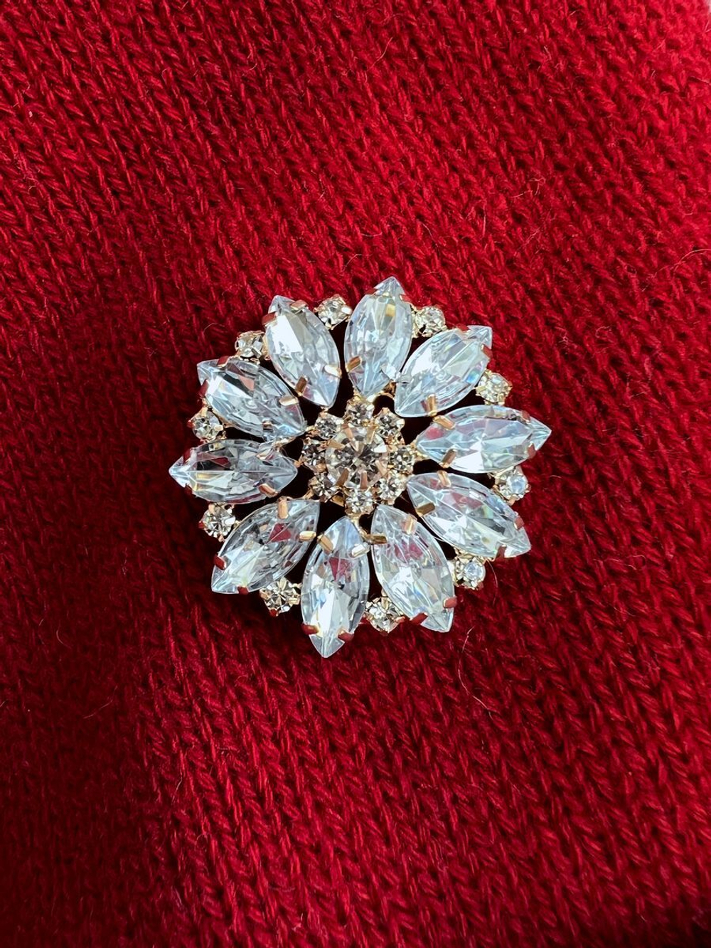 Пуговица со стразами 38 мм