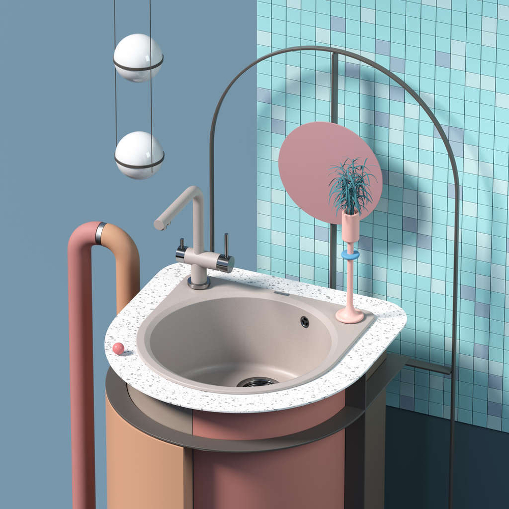 Мойка Omoikiri Akegata 51-BL Artgranit | Черный