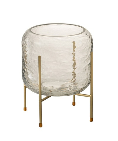 Ваза "Синди" 19x19x22,5см Стекло, металл