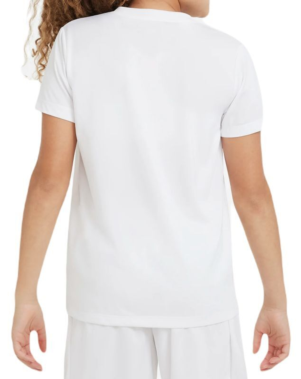 Футболка для девочки теннисная Nike Dri-Fit Legend V-Neck Training T-Shirt - black/white
