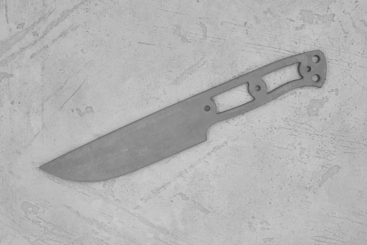 Заготовка для ножа, сталь 8Cr14MoV 4,1мм. Модель "Бушкрафт-IV" с клинком 125мм, ТО 61-62HRC