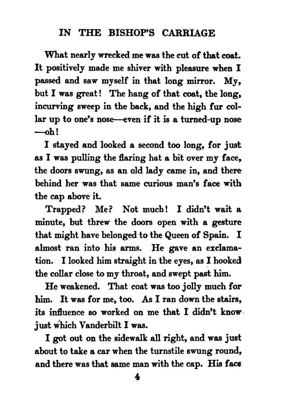 In the Bishop's Carriage | Michelson Miriam