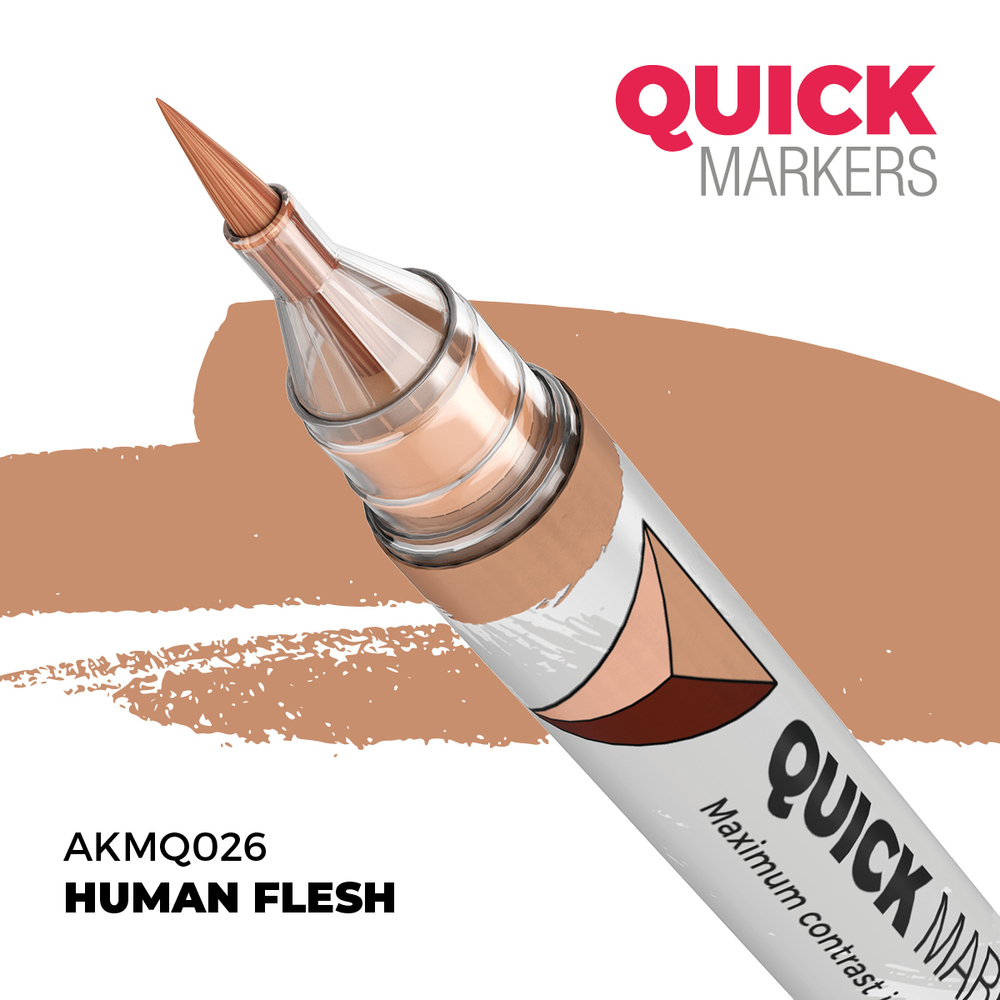 Набор акриловых маркеров AK Interactive Quick Marker Set - Humans