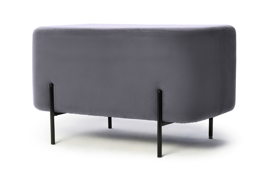 Пуф Gloria овальный Серый