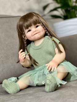 Кукла Реборн виниловая 55см в пакете (FA-129)