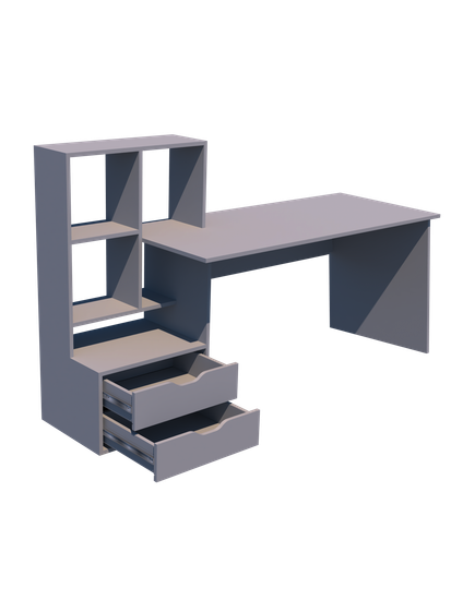 Стол письменный ЛАВОРО-5 /1700*1100*603/ левый венге / дуб выбеленный