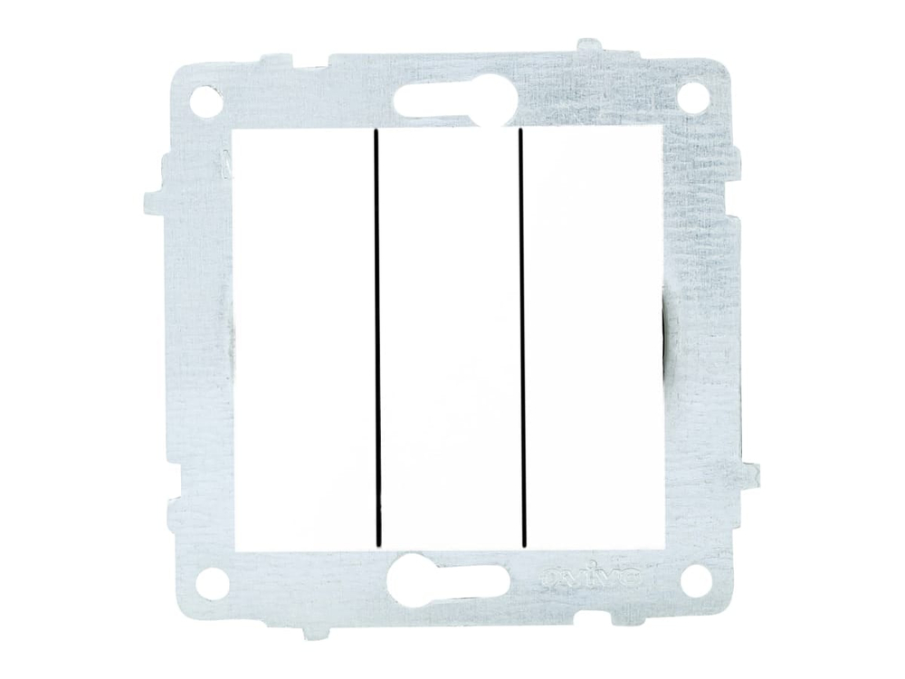 Выключатель 3-кл OVIVO 10А белый 600-000201-254
