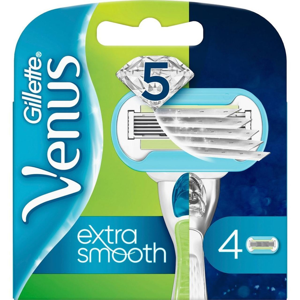 Gillette Кассета запасная Venus Extra Smooth, 4 шт