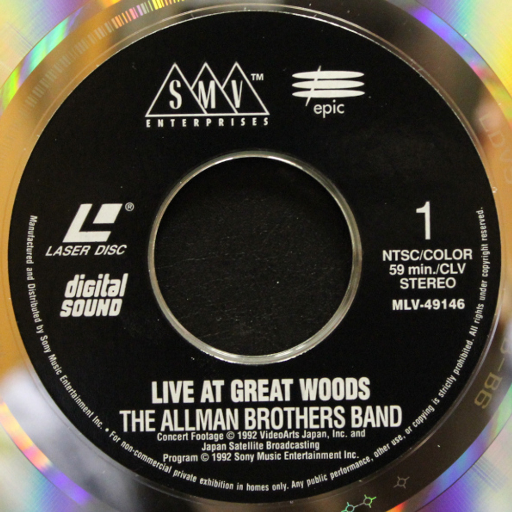 The Allman Brothers Band / Live At Great Woods (LD)