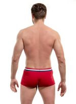 Мужские боксеры с полосками на резинке (Размер: L) (Цвет: красный)