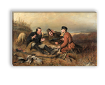 "Охотники на привале", Перов Василий Григорьевич, картина (репродукция)