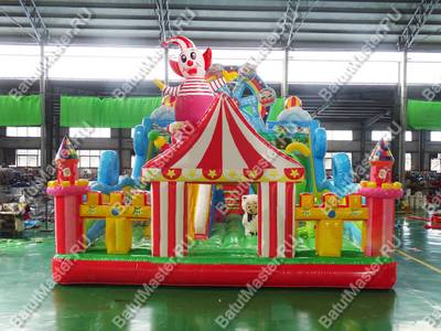 Коммерческий надувной батут "Парк развлечений 2" 12*7*7 м