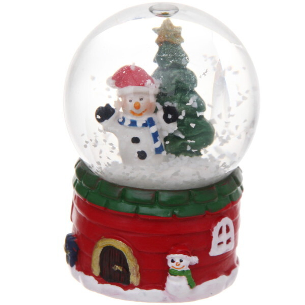 Сувенир Снежный шар «Волшебный привет» 6,5*4,5 см, микс