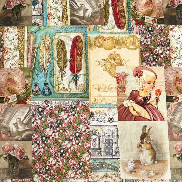 ОТПРАВЛЕНО НА ПЕЧАТЬ, ВИНТАЖНЫЕ СКАЗКИ, 100% хлопок 3