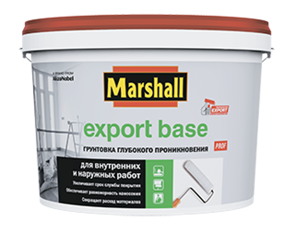 Маршал Экспорт Base грунт в/д для наружних и внутренних работ (2,5л) Россия