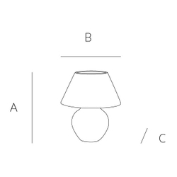 Zara Home Настольная лампа, цвет терракотовый, 39.2 см