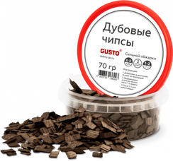 GUSTO Дубовые чипсы сильной обжарки (70 гр)