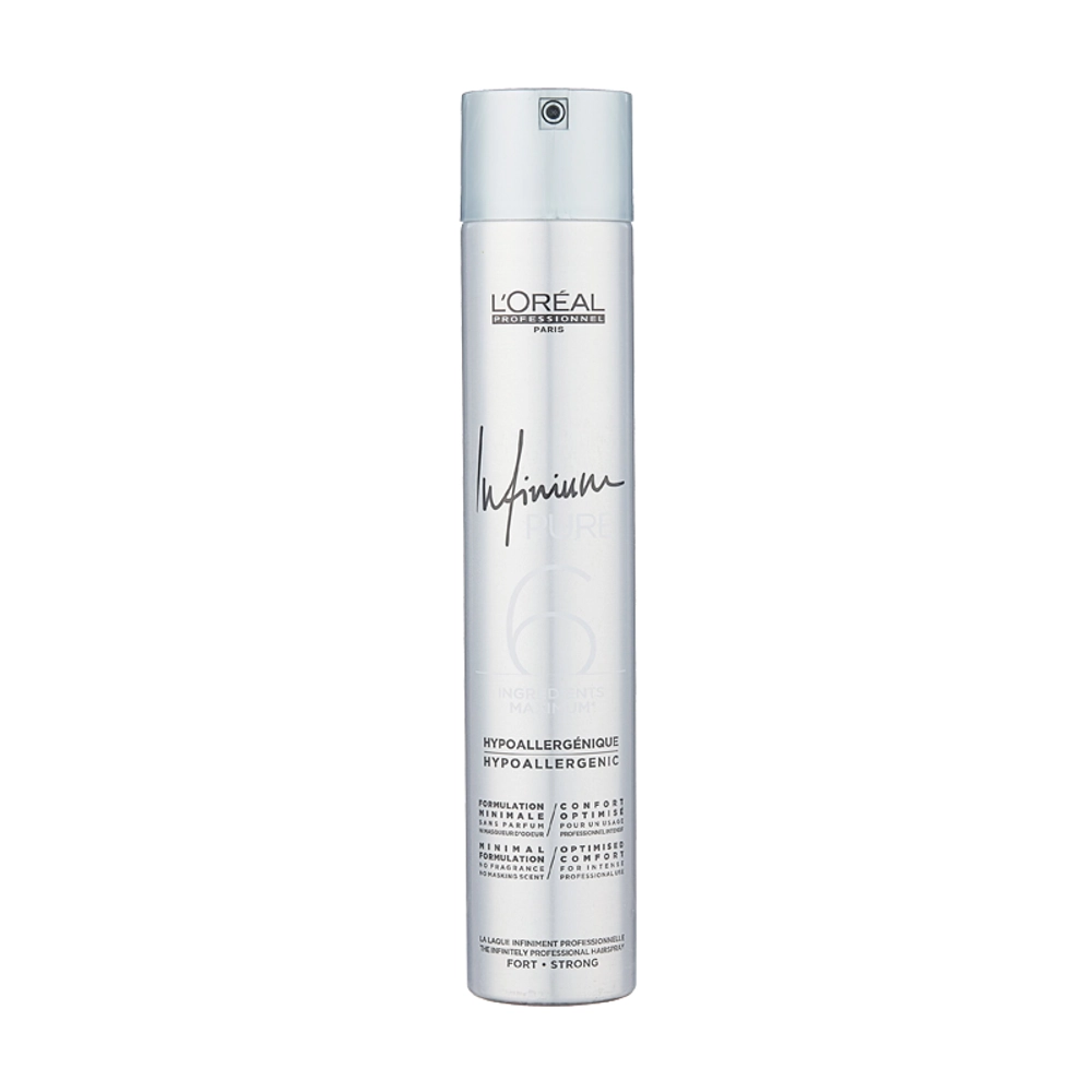 "L"OREAL PRO" Лак д/волос INFiNiUM PURE сил/фикс. (без запаха) 500мл