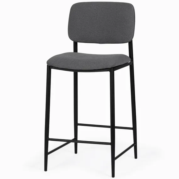 Полубарный стул Grap, тёмно-серая водоотталкивающая обивка