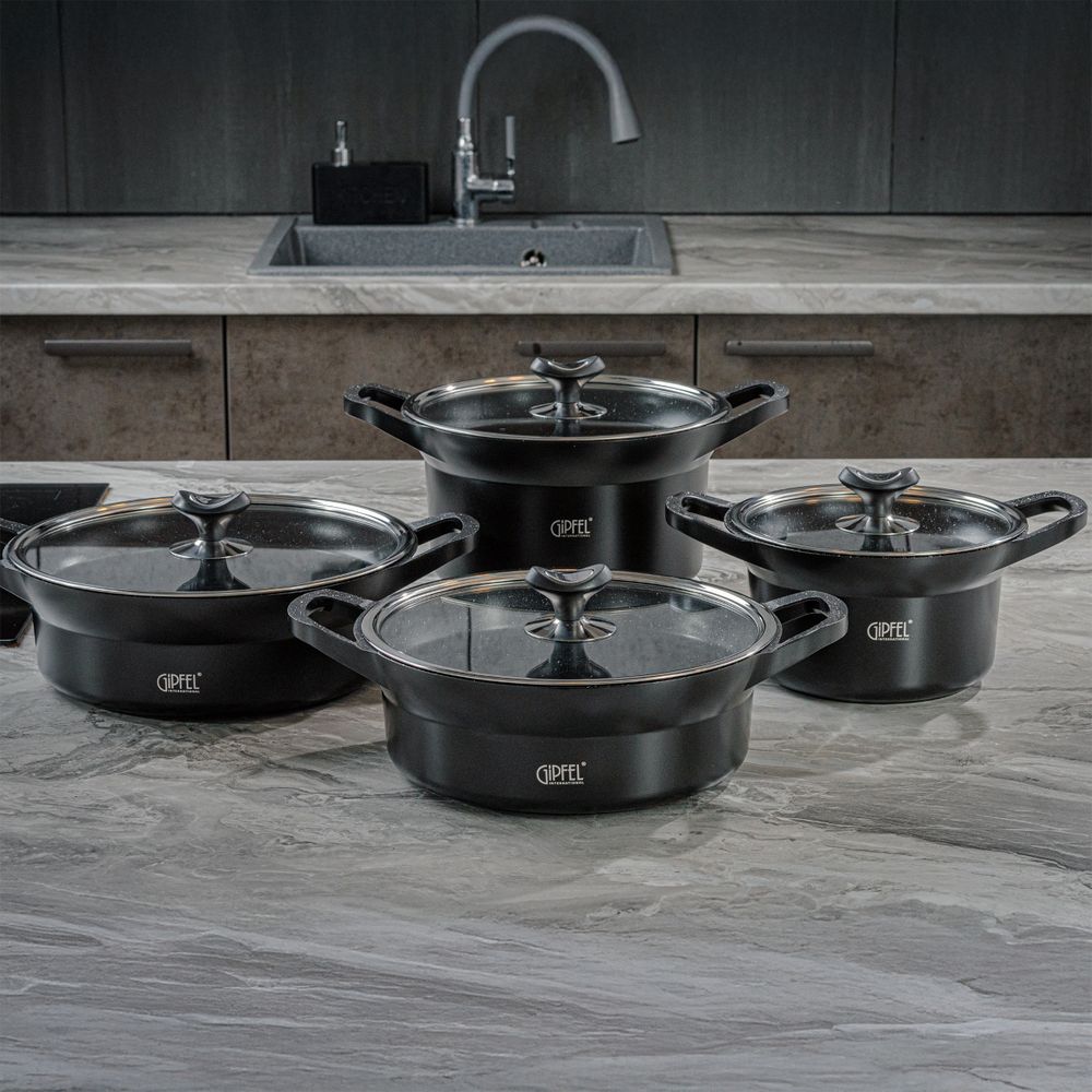 Кастрюля из литого алюминия Gipfel Azul Black 51922 20 см/2,5 л