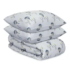 Комплект постельного белья "Полевые цветы" из премиального сатина из коллекции russian north, 200х220 см