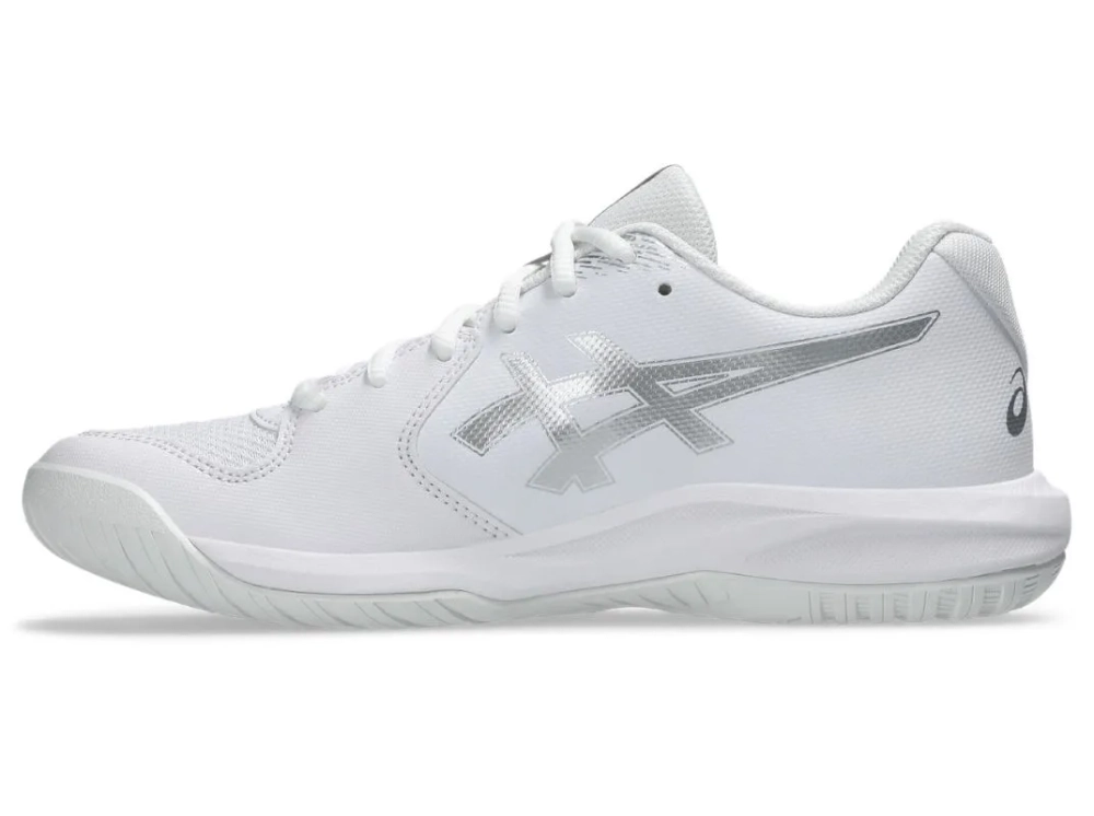 Женские Кроссовки теннисные Asics Gel-Dedicate 9 - white/pure silver