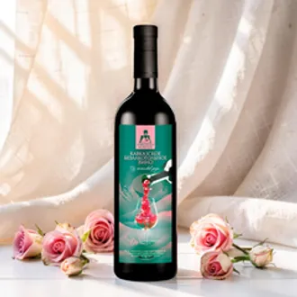 Вино красное из роз безалкогольное / 750 мл