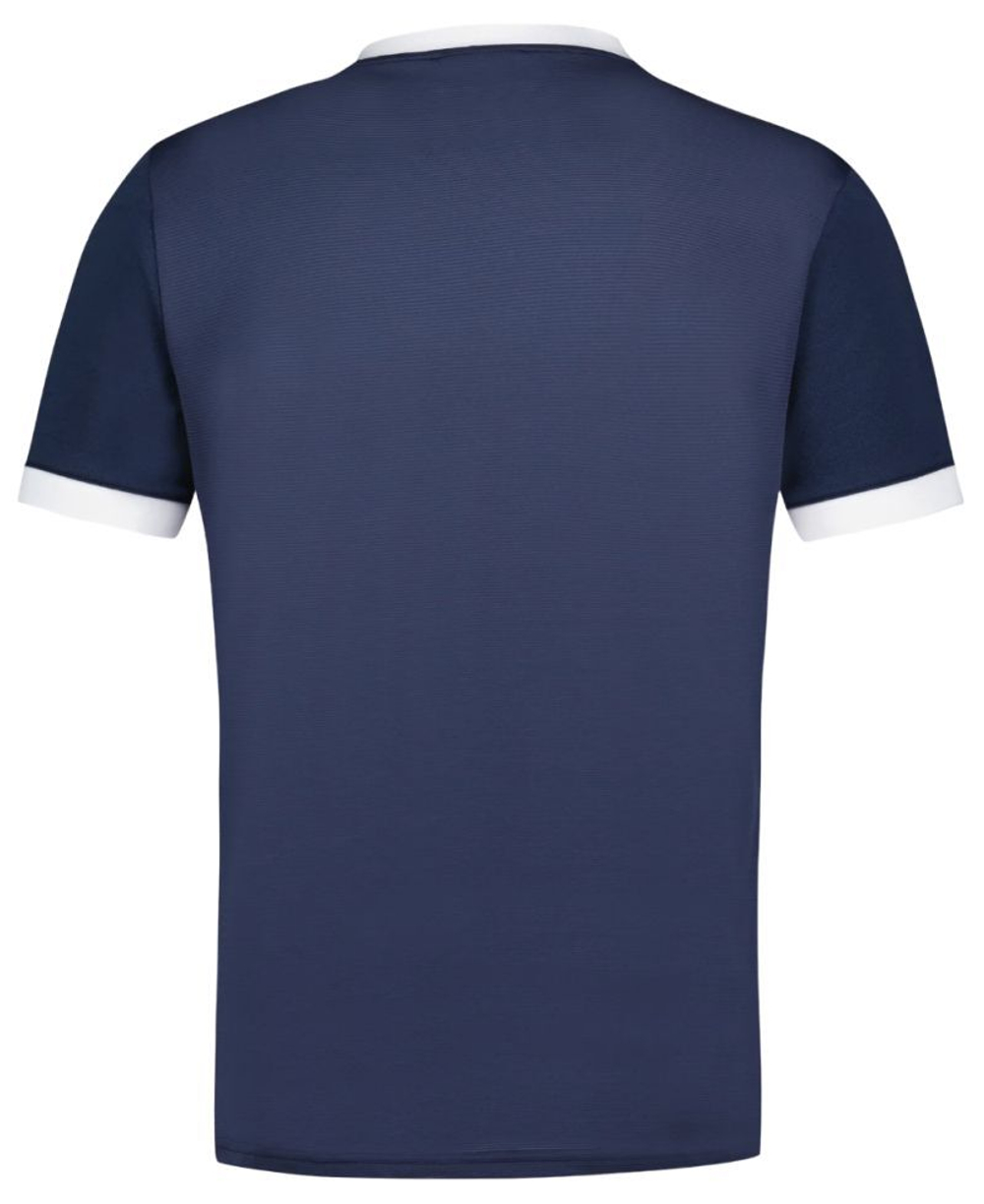 Теннисное поло Le Coq Sportif Tennis Polo Short Sleeve N°7 - dress blues/new optical white