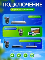 Камера уличная Wi-Fi двух процессорная + 64Гб + 3м