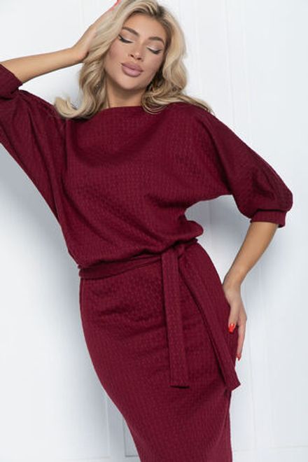Платье Легкое настроение (бордовое) П11445 LT Collection