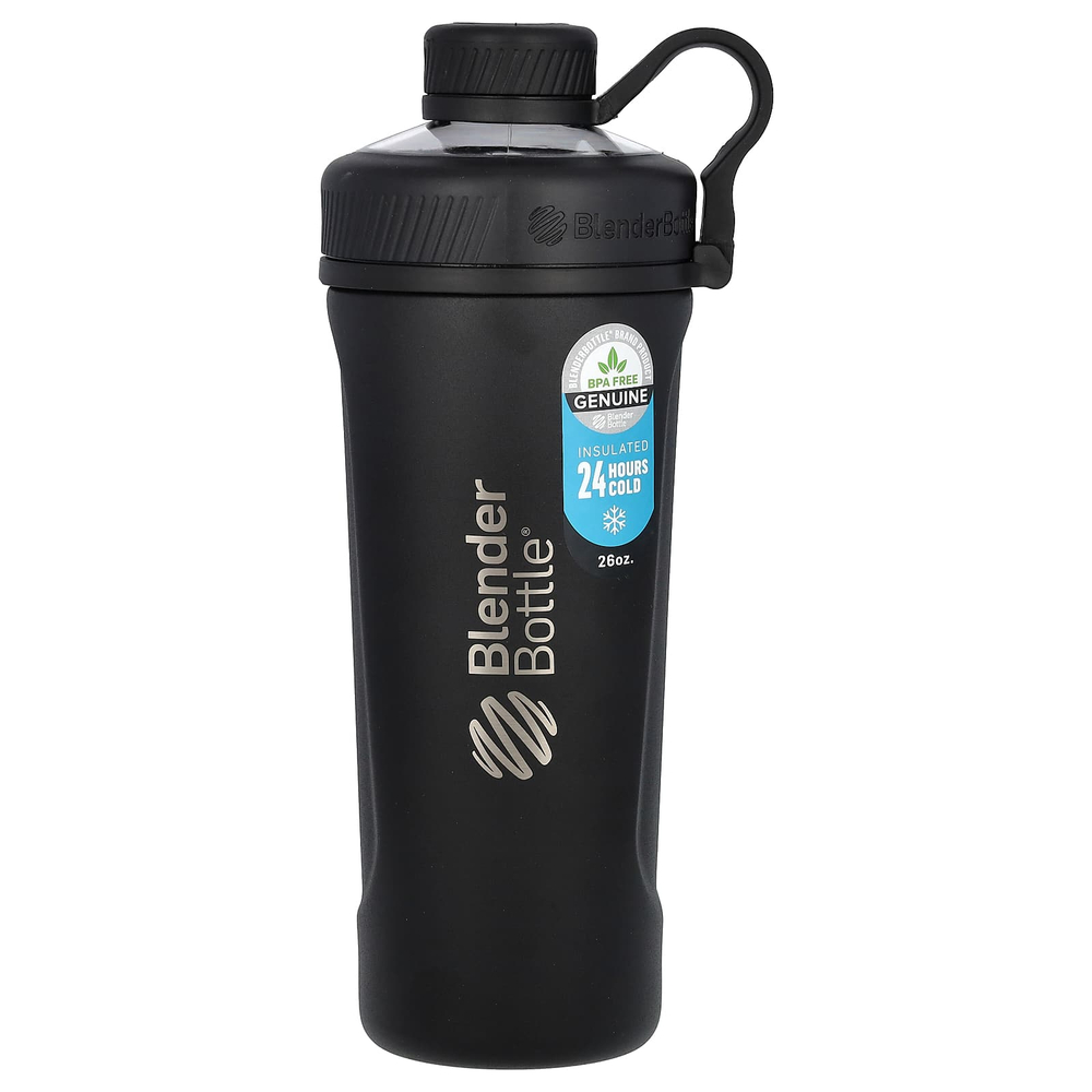 Blender Bottle, Radian, из изолированной нержавеющей стали, матовый черный, 770 мл (26 унций)