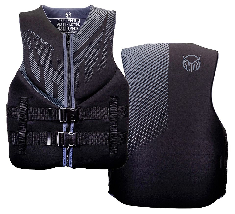 Жилет мужской неопреновый Indy, черный с красным, размер XL (10267980)