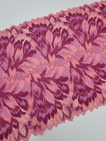 Кружево эластичное розовый/слива К808 23 см