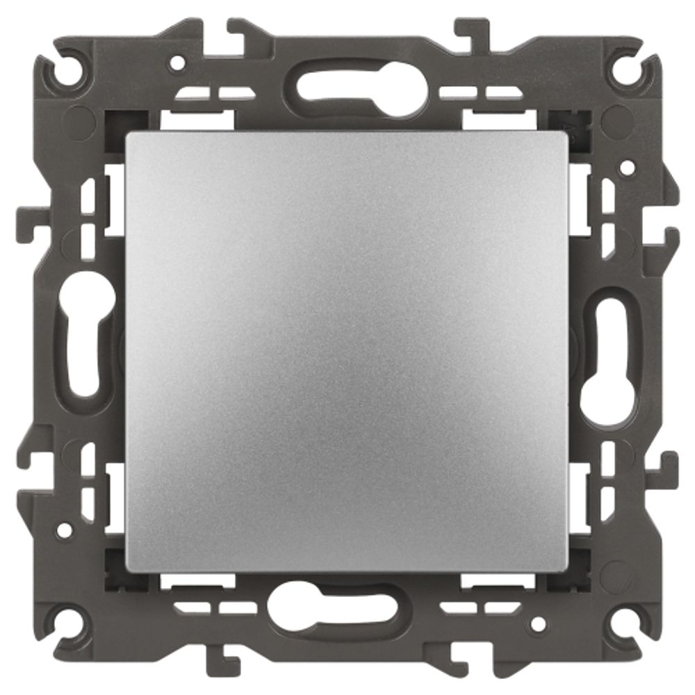 14-1101-03 ЭРА Выключатель, 10АХ-250В, IP20, Эра Elegance, алюминий | Elegance Алюминий