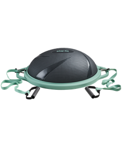 Полусфера "BOSU" GB-503 с эспандерами, с насосом, серый/зеленый