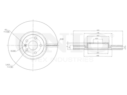 Диск тормозной передний UNIO BRD-20579