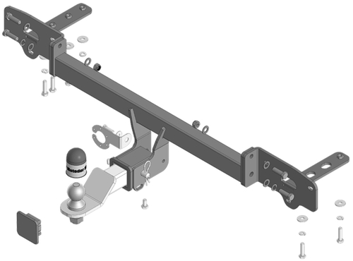 Фаркоп с эл-кой Smart для Jetour T2 c 2023 г. (оцинкованный шар)(паспорт и сертификат в комплекте) 99019-E.Motodor