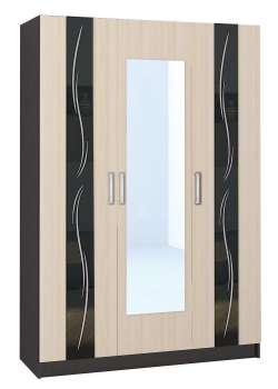 Эрика Шкаф 3-х ств. (Венге/Дуб молочный)