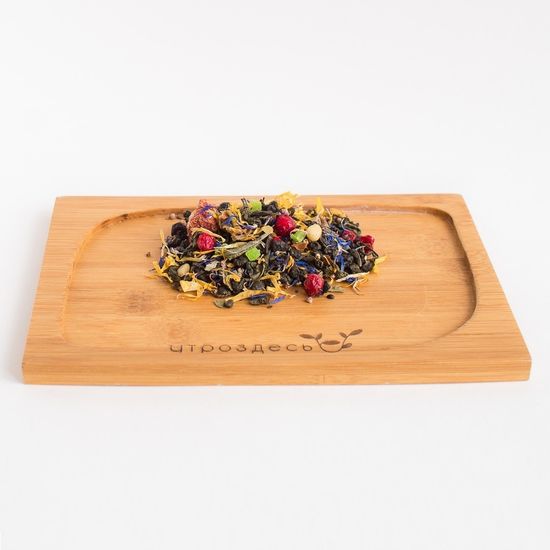 Зелёный чай листовой с ягодами Сила кедра, 80г