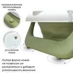 Ванна детская Bubago Felice со сливом, термометром, матрасиком зеленый