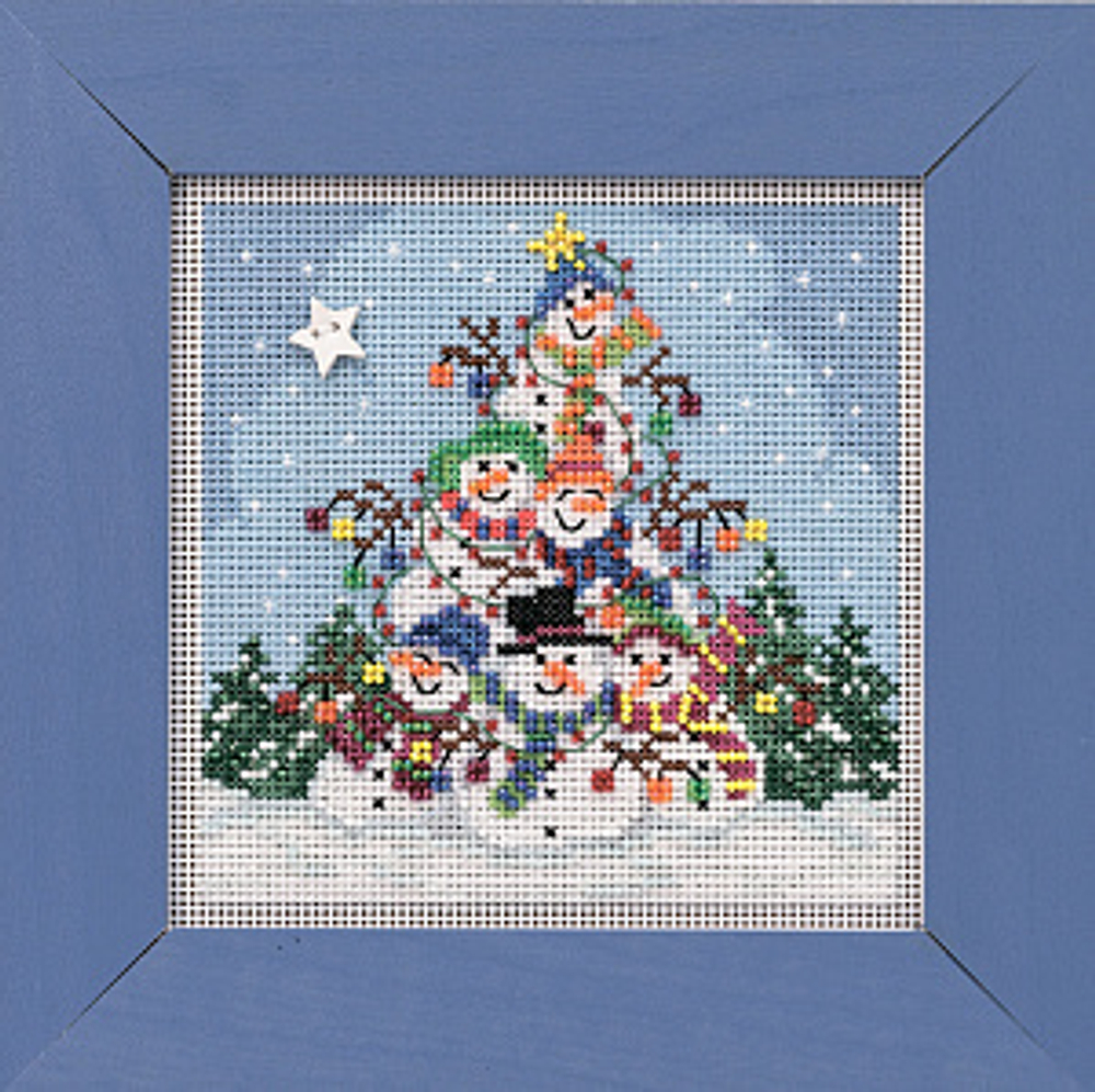 "Груда снеговиков"-MH14-1932 вышивка