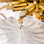 799122 Люстра RETRO 12х8W (led) E14 ЗОЛОТО/ПРОЗРАЧНЫЙ