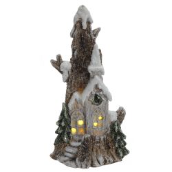 GAEM Фигурка декоративная "Домик" с подсветкой (LR44x2,прилаг), L, L8 W7 H16 см, 2в.