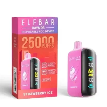 Elf Bar RAYA D3 — Strawberry Ice (5% nic)