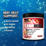 EVLution Nutrition, Lean BCAA®, фруктовый пунш, 246 г (8,7 унции)