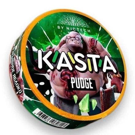 KASTA DOTA PUDGE (120 МГ) - ЗЕЛЕНОЕ ЯБЛОКО, ЖВАЧКА